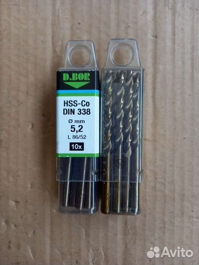 Сверла по металлу 5,2мм D.BOR HSS-CO