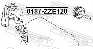 0187ZZE120 febest ролик обводной 0187-ZZE120