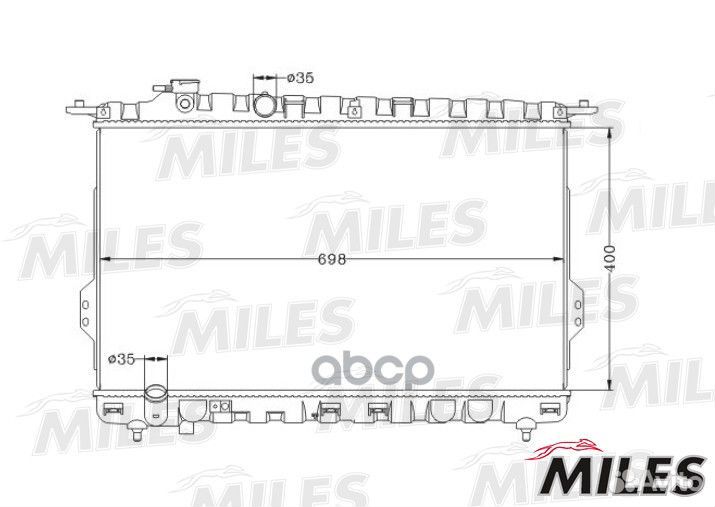 Радиатор (паяный) hyundai sonata