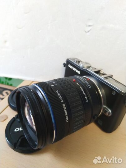 Olympus 14 42мм с адаптером Micro 4/3