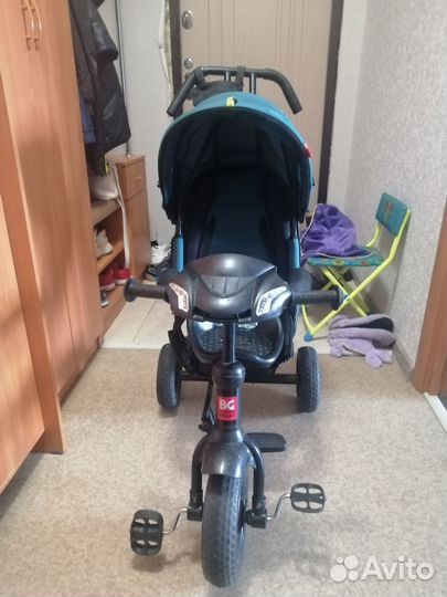 Детский велосипед с ручкой бу