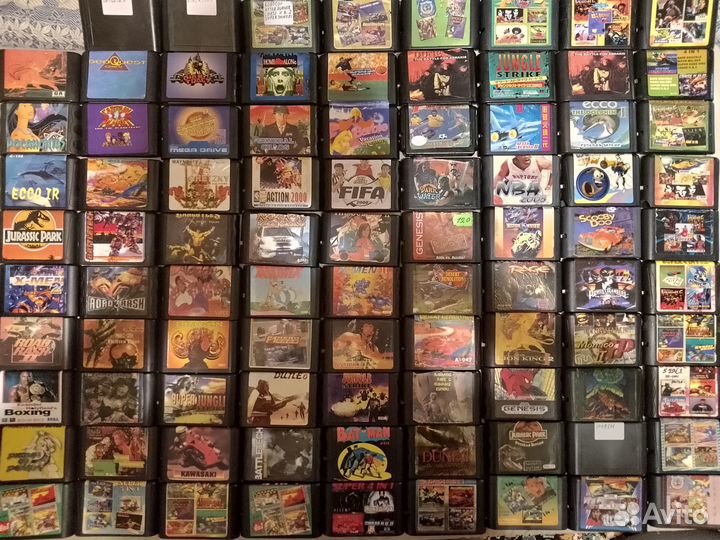 Sega 90-ых картриджи на цельных платах