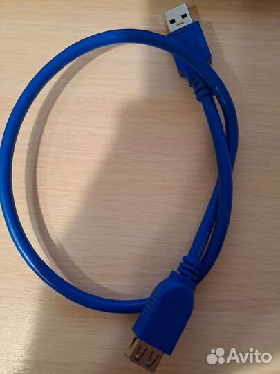 Удлинитель Usb 3.0 0.5 метра vsom синий 50см