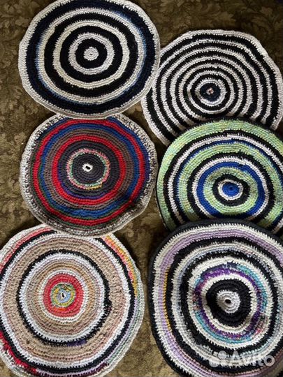 Вязаные коврики