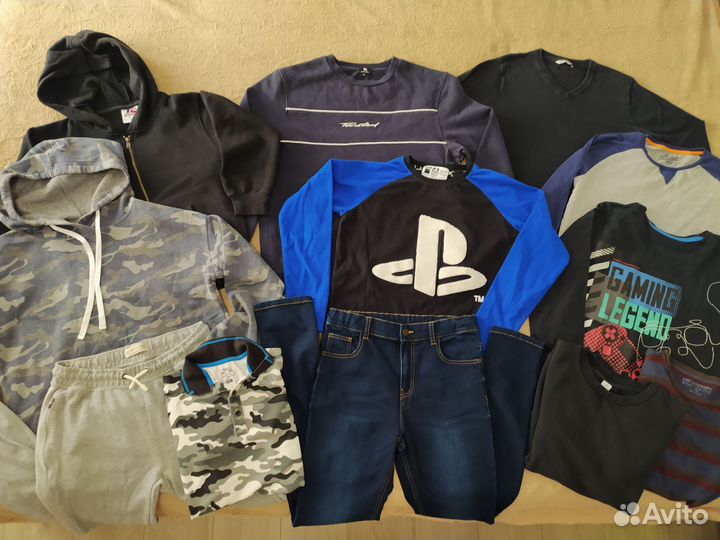 Теплые вещи (пакет) на мальчика 13-14 лет 164 см