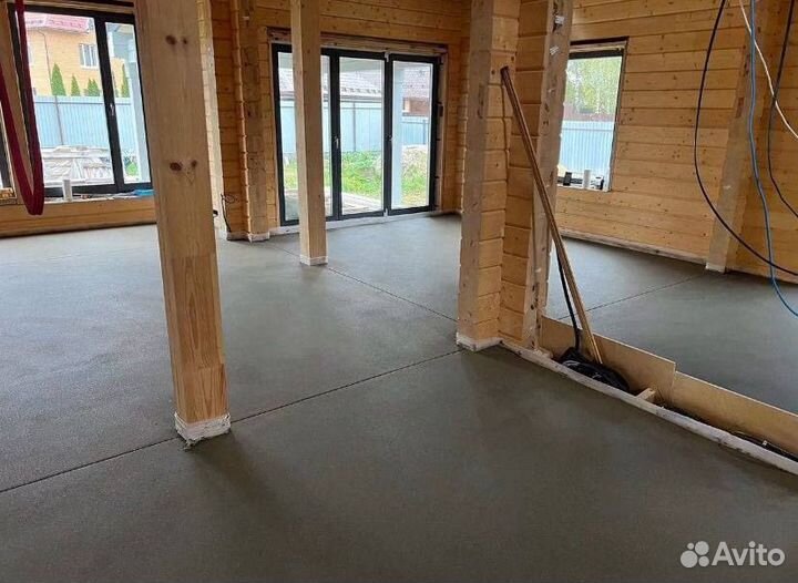 Полусухая стяжка пола под ключ