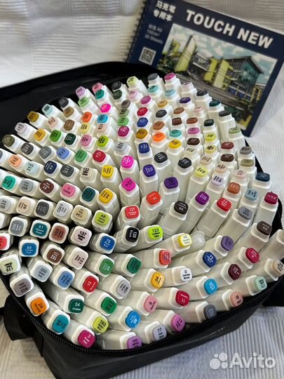 Маркеры touch для скетчинга 168 шт