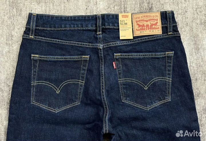 Levi's 511 stretch 12 унций Пакистан new Индиго