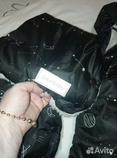 Зимний конверт для коляски и санок и муфты