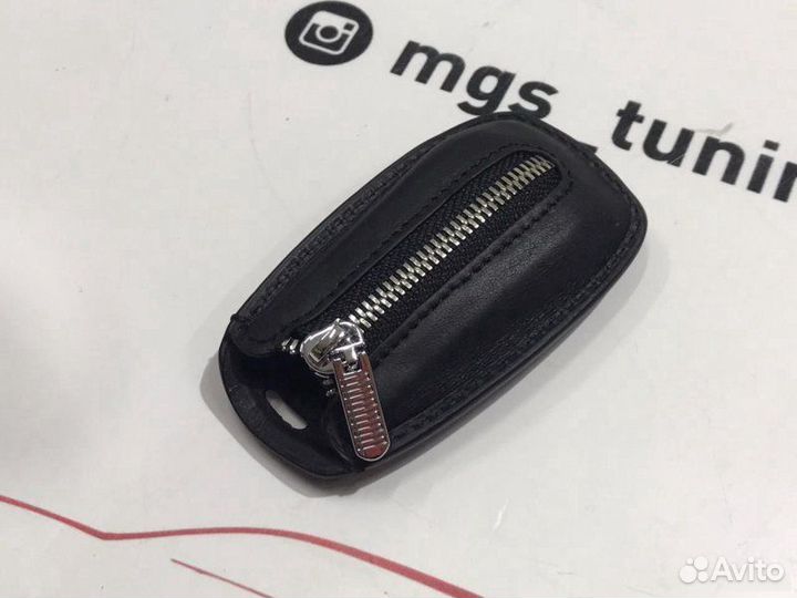 Чехол для ключа Mercedes на молнии черный