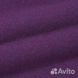 Джемпер Uniqlo Premium Lambswool Crew Neck, фиолет