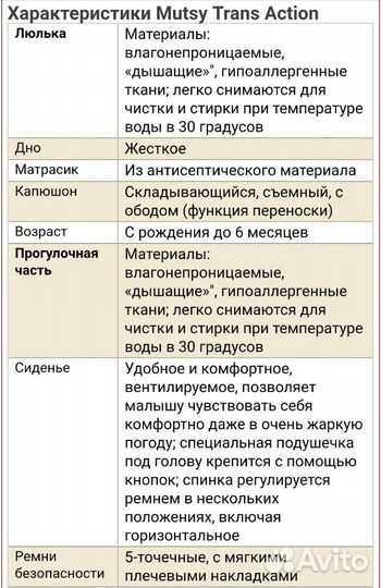 Коляска mutsy trans action (Нидерланды)