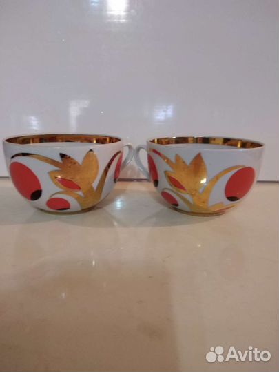 Чашки фарфор Вербилки