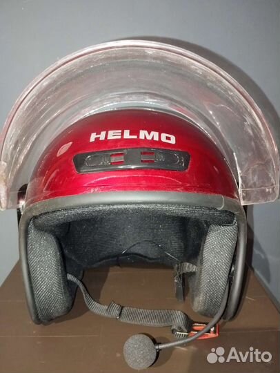 Мотошлем открытый Helmo с гарнитурой Bluetooth