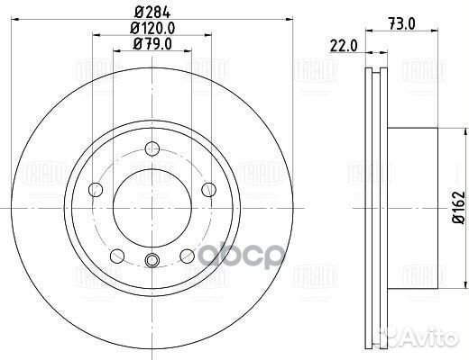 Диск торм. для а/м BMW 1 (F20) (11) /2 (F22) (13