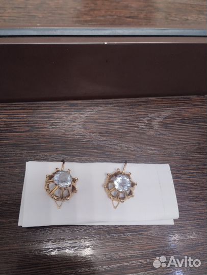 Золотые серьги СССР