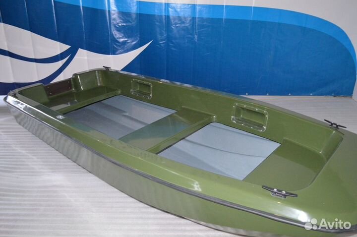Моторно-весельная пластиковая лодка кайман 300