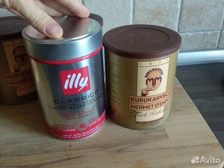 Жестяные банки коробки от кофе печенья чая