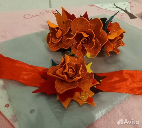 Ободок и браслет ручной работы