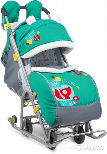 Санки коляска nika