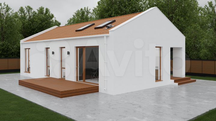 Дом 100 м² на участке 3,5 сот.