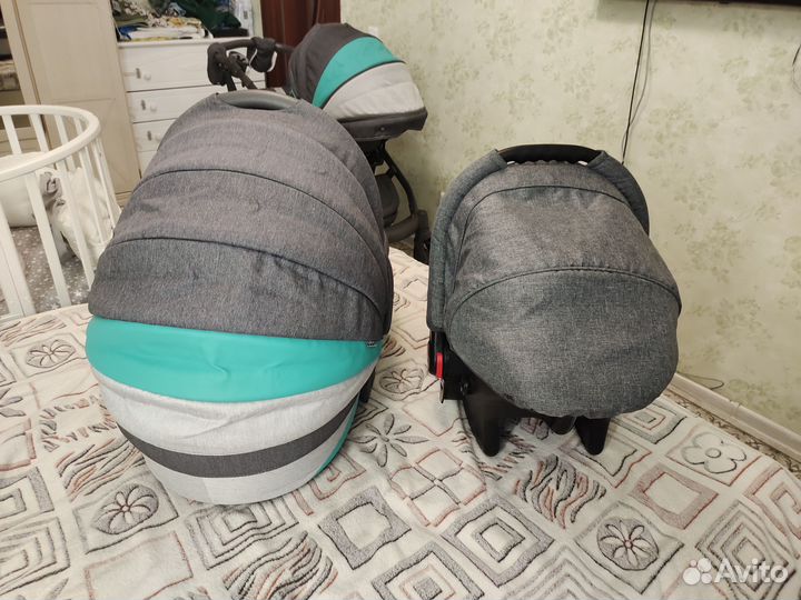 Коляска adamex 3 в 1 бу