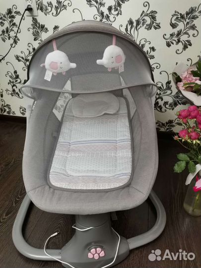 Детская коляска и электро качели для младенцов