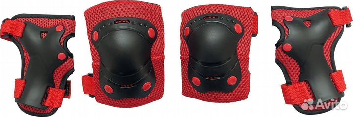 Защита tech team Safety Line 400 черно-красный Ana