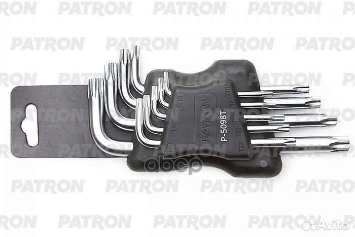 Набор ключей torx Г-образных коротких, с отверс