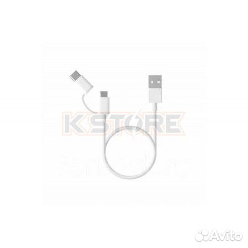 Кабель 2in1 USB Type-C/Micro Xiaomi 100см