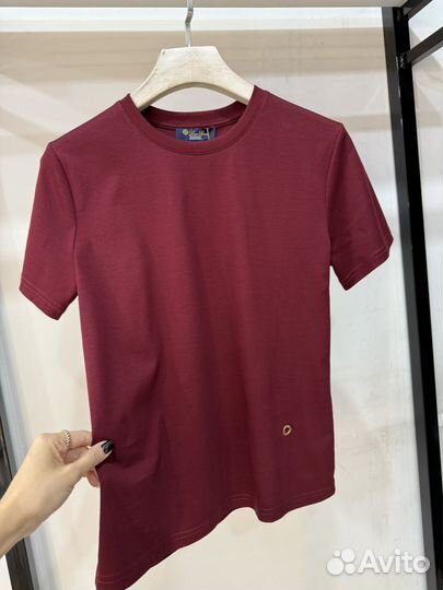 Футболка Loro Piana бордовая