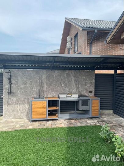 Мангальный комплекс с крышей