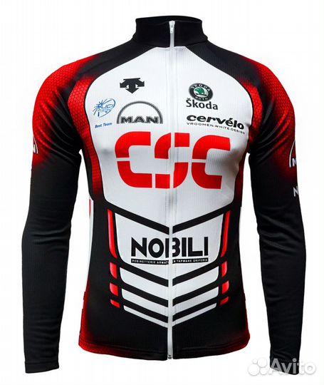Утепленная джерси CSC team Велоодежда демисезонная