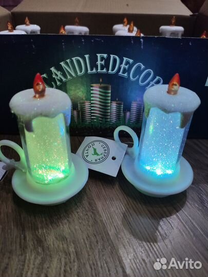 Свечи новогодние декоративные светодиодные