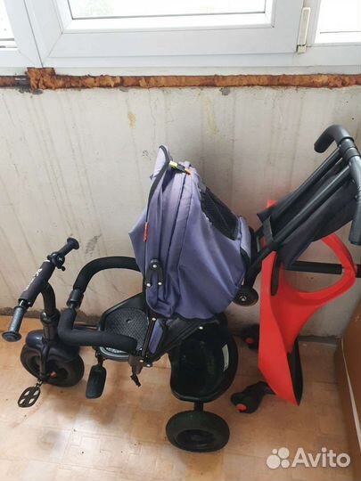 Детский велосипед с родительской ручкой