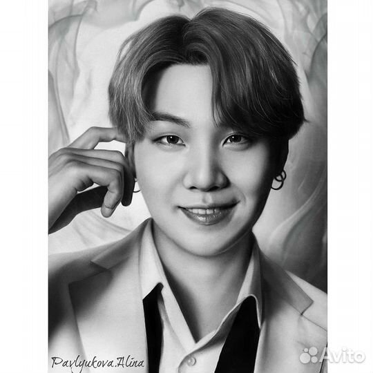 Портрет по фото карандашом