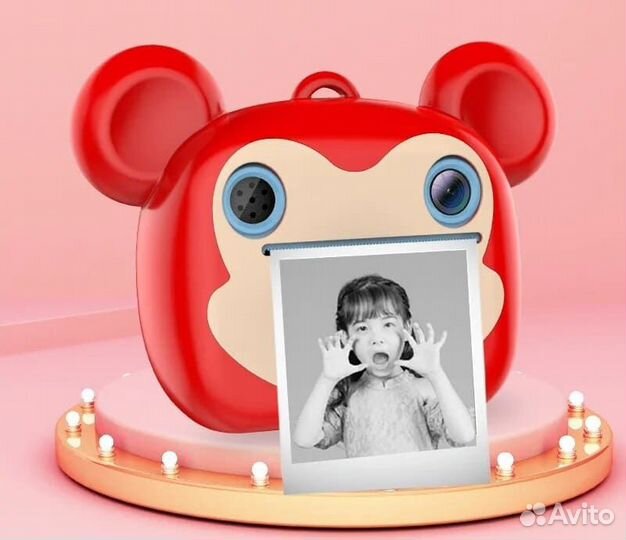 Детский фотоаппарат моментальной печати Instant