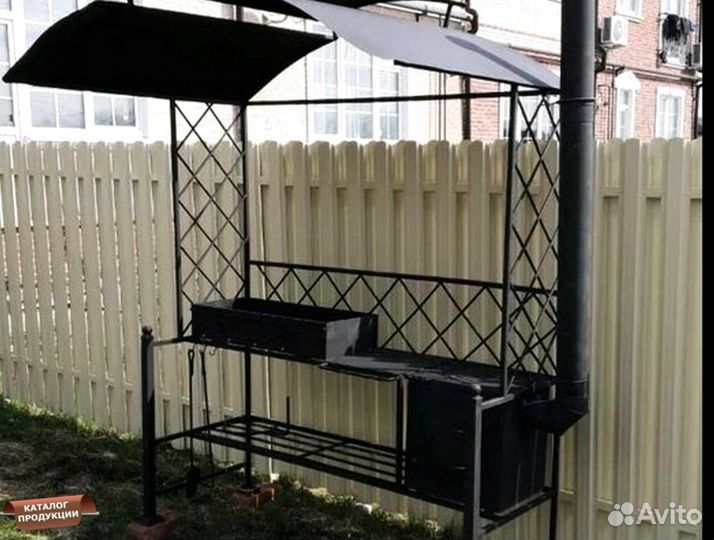 Мангал с крышей