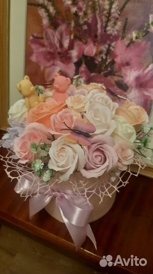 Мыльные розы букеты