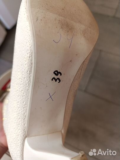 Свадебные сапоги 39