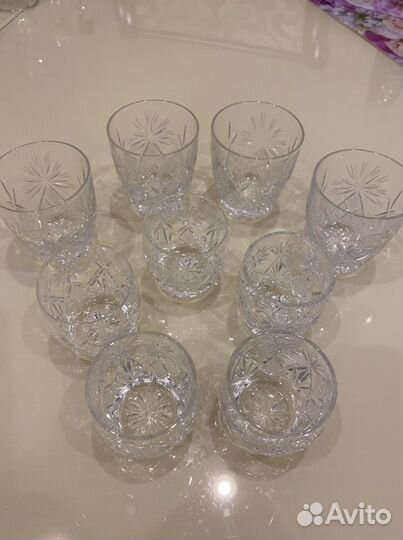 Розеточки, стопки хрусталь