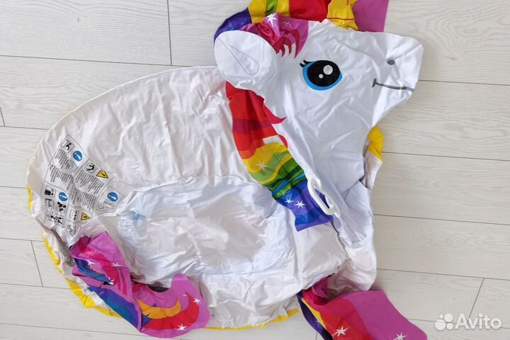 Надувной матрас плот единорог intex