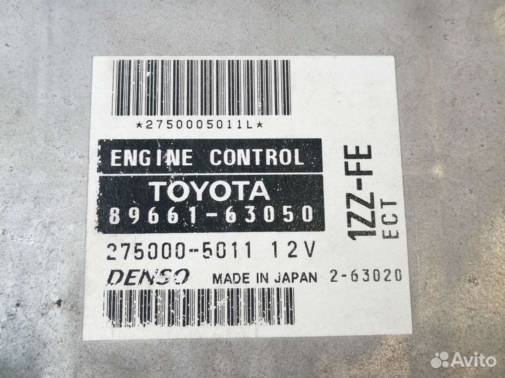 Блок управления двигателем тойота 1zz 1.8