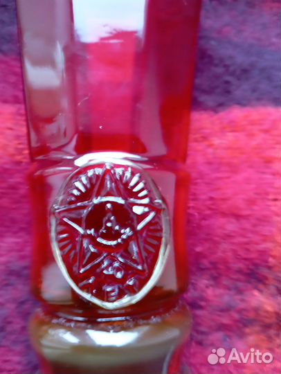 Ваза красное рубиновое стекло. Винтаж СССР соцарт