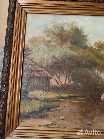 Картина маслом. Холст. До 1917 года