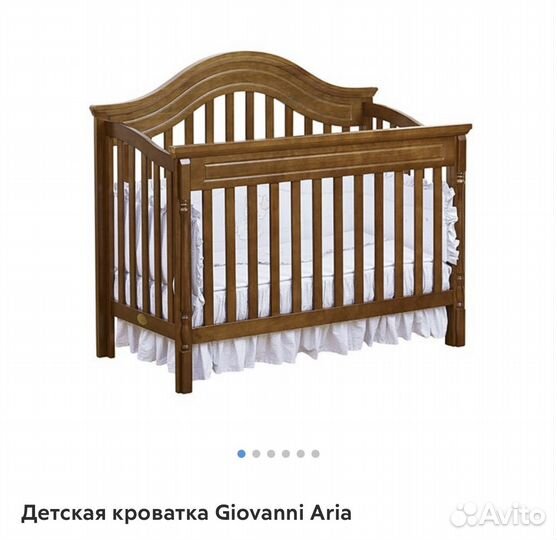 Детская кроватка giovanni aria с матрасом