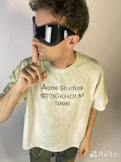 Футболка Acne Studios Stockholm 1996 Белая