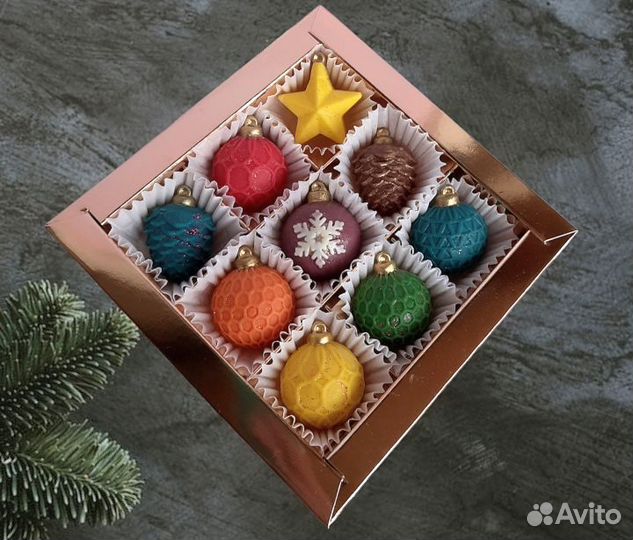 Набор силиконовых форм для шоколада