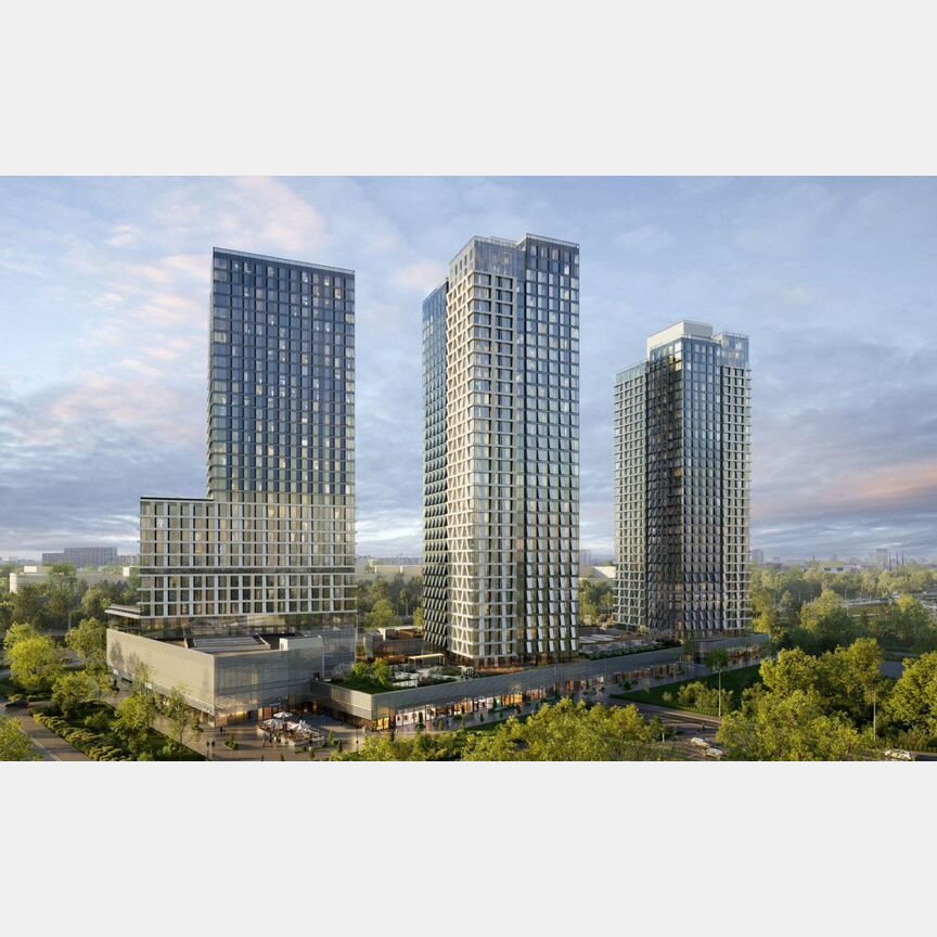 1-к. апартаменты, 44,5 м², 10/35 эт.