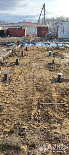 Винтовые сваи с монтажом